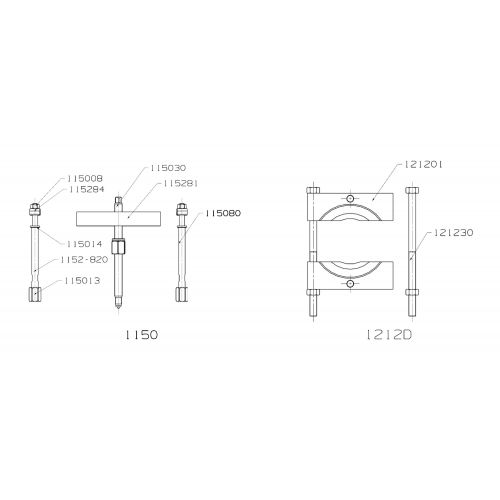 EXTRACTOR FORZA PUENTE Y GUILLOTINA SERIE 1100-1200